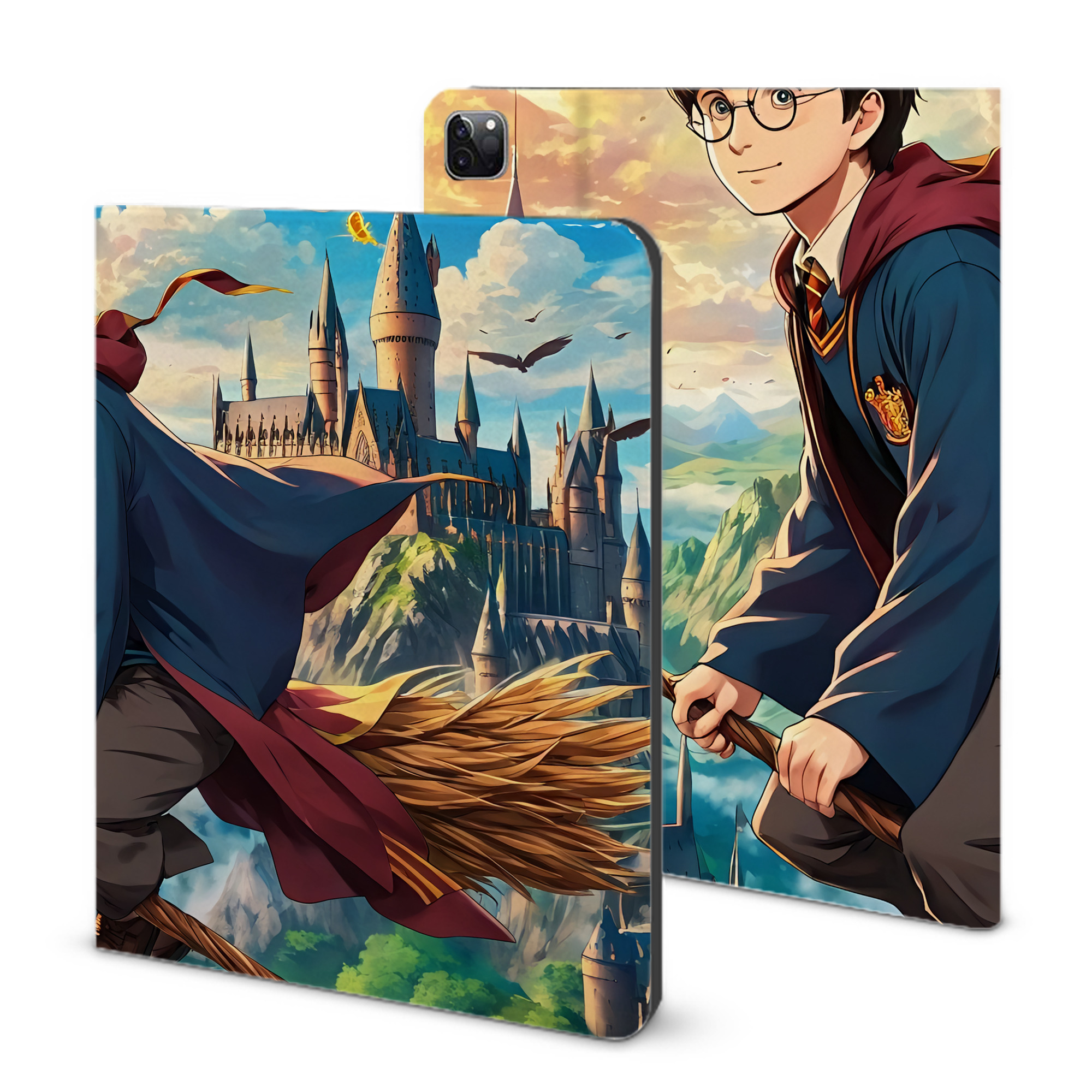 （画像用） Harry Potter ハリー・ポッターシリーズ IPad ケース ブック型 PUレザー TPU 耐衝撃 軽量 薄型 ペン収納なし 全面保護 IPad 各モデル対応